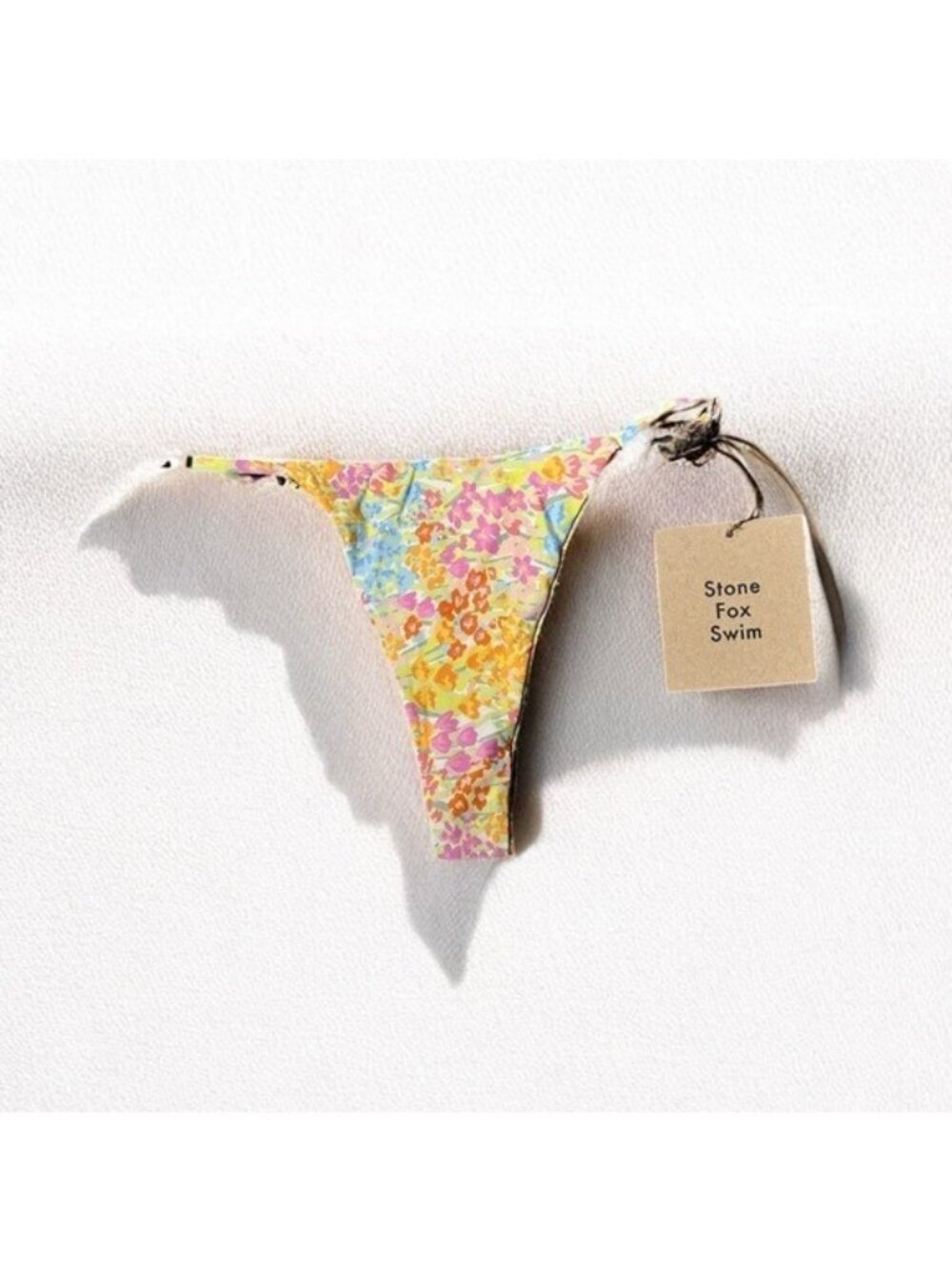 🌻NEW w.tag REVOLVE Stone Fox Swim Isle Flower Fields Cheeky Bikini Sizes XL